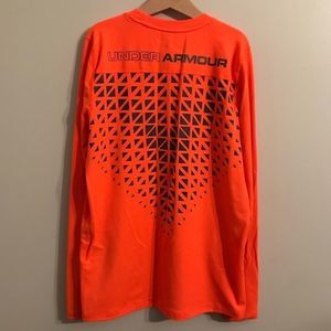 Under Armour Orange ColdGear Long Sleeve Kids Large